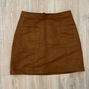 Brown Pocket Fall Mini Skirt - Size 0